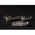 Sterling Silver Cufflinks - Custom Canoe